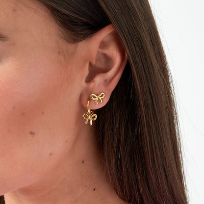 Simpele Strik Oorbellen Goud