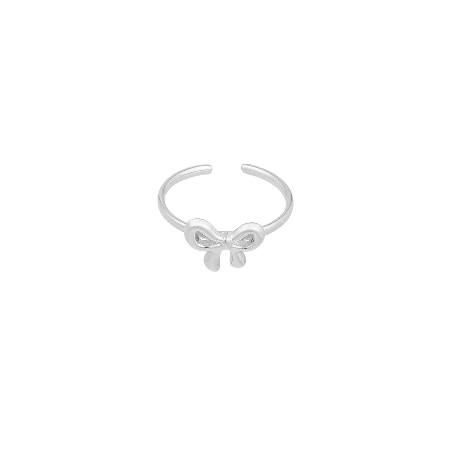Simpele Strik Ring Zilver