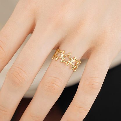Sparkle All The Way Ring Zilver