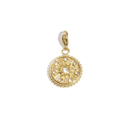 Sparkle Sun Charm Goud