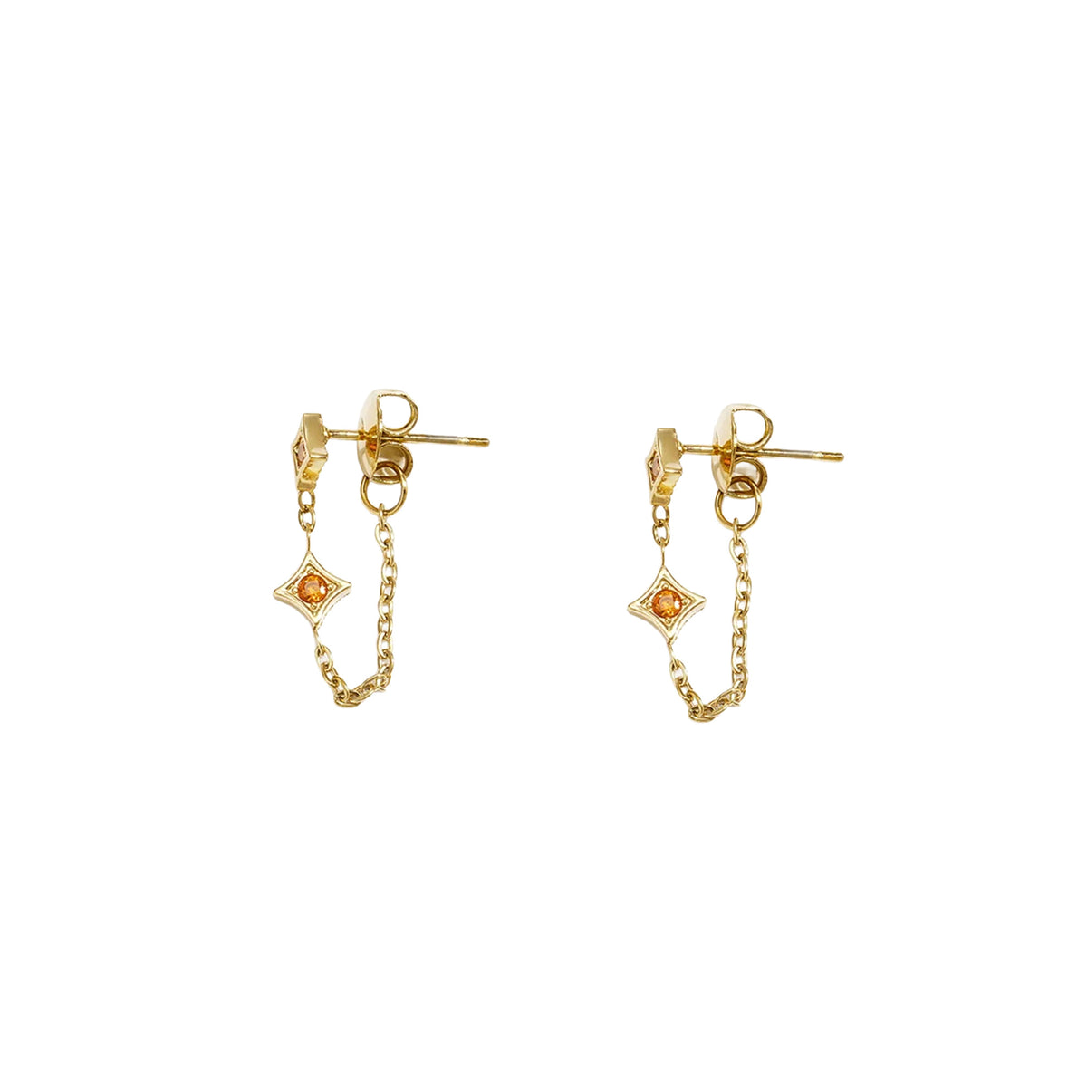 Star Swing Oorbellen Goud (diverse kleuren)