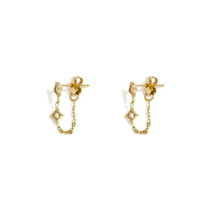 Star Swing Oorbellen Goud (diverse kleuren)