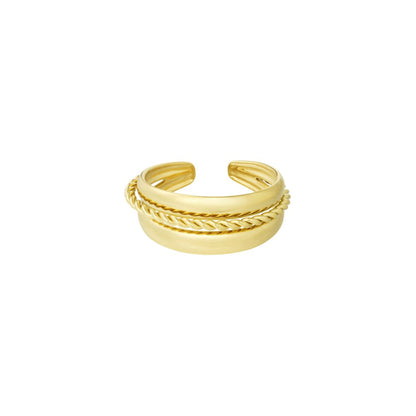 Triple Rings Ring Goud
