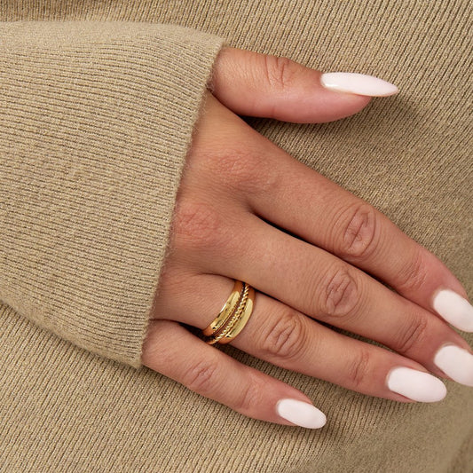 Triple Rings Ring Goud