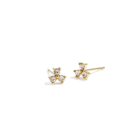 Triple Shine Oorbellen Goud