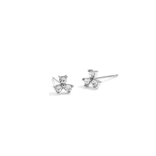 Triple Shine Oorbellen Zilver