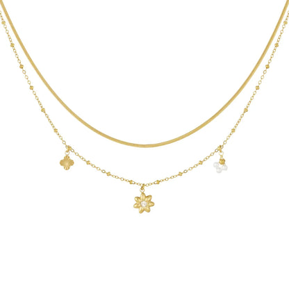 Sweet Layer Ketting Goud