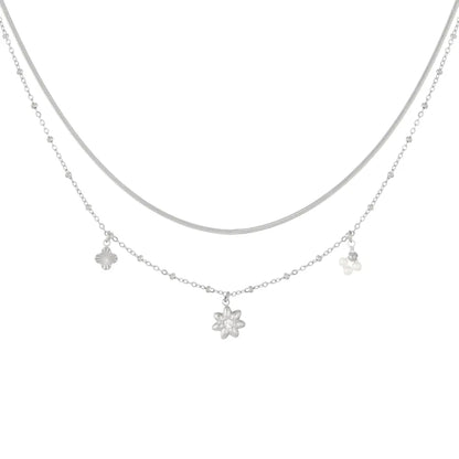 Sweet Layer Ketting Zilver