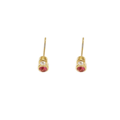 Twin Glow Oorbellen Goud (diverse kleuren)