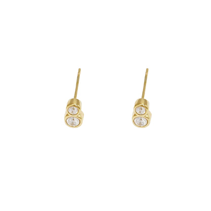 Twin Glow Oorbellen Goud (diverse kleuren)