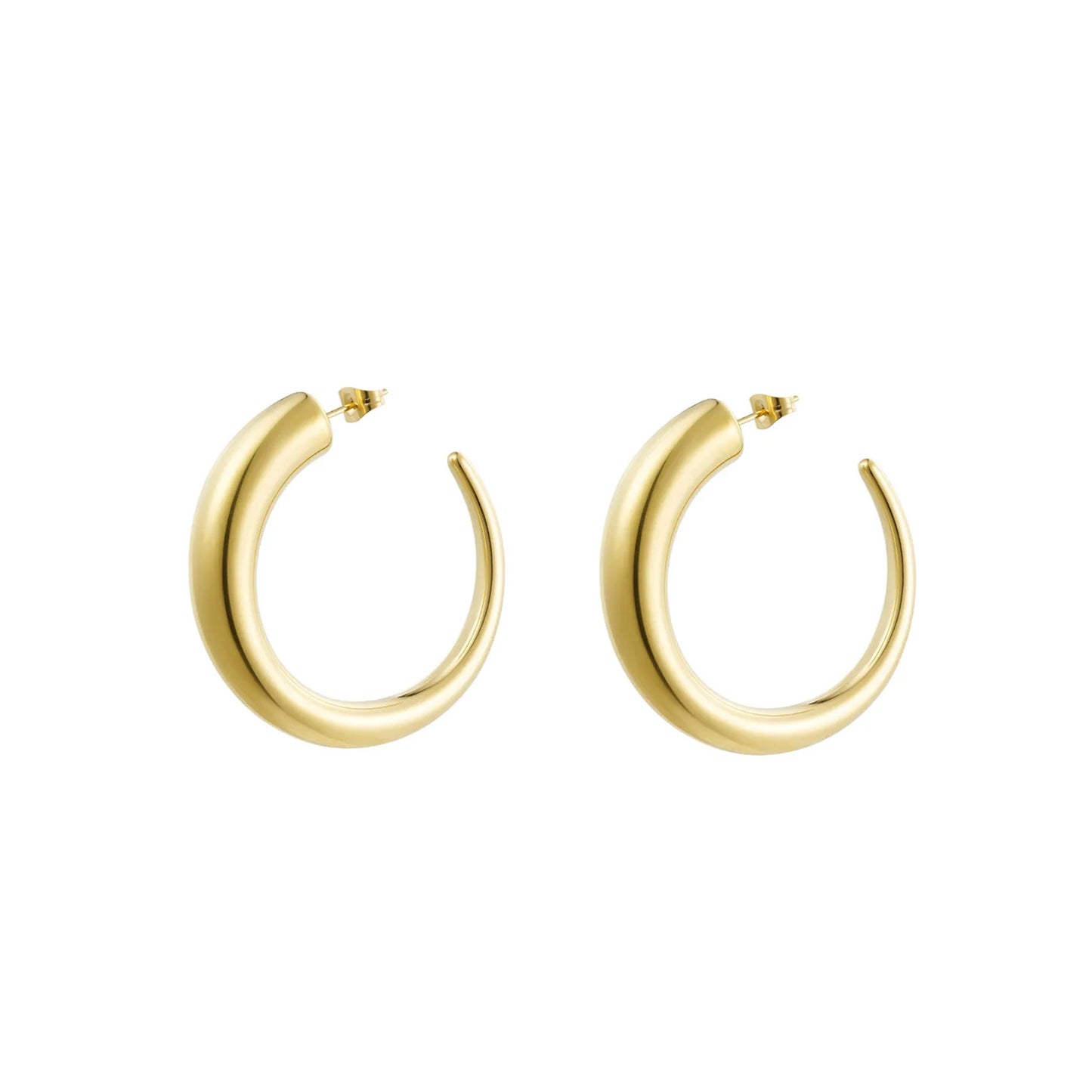 Velvet Touch Hoops Oorbellen Goud