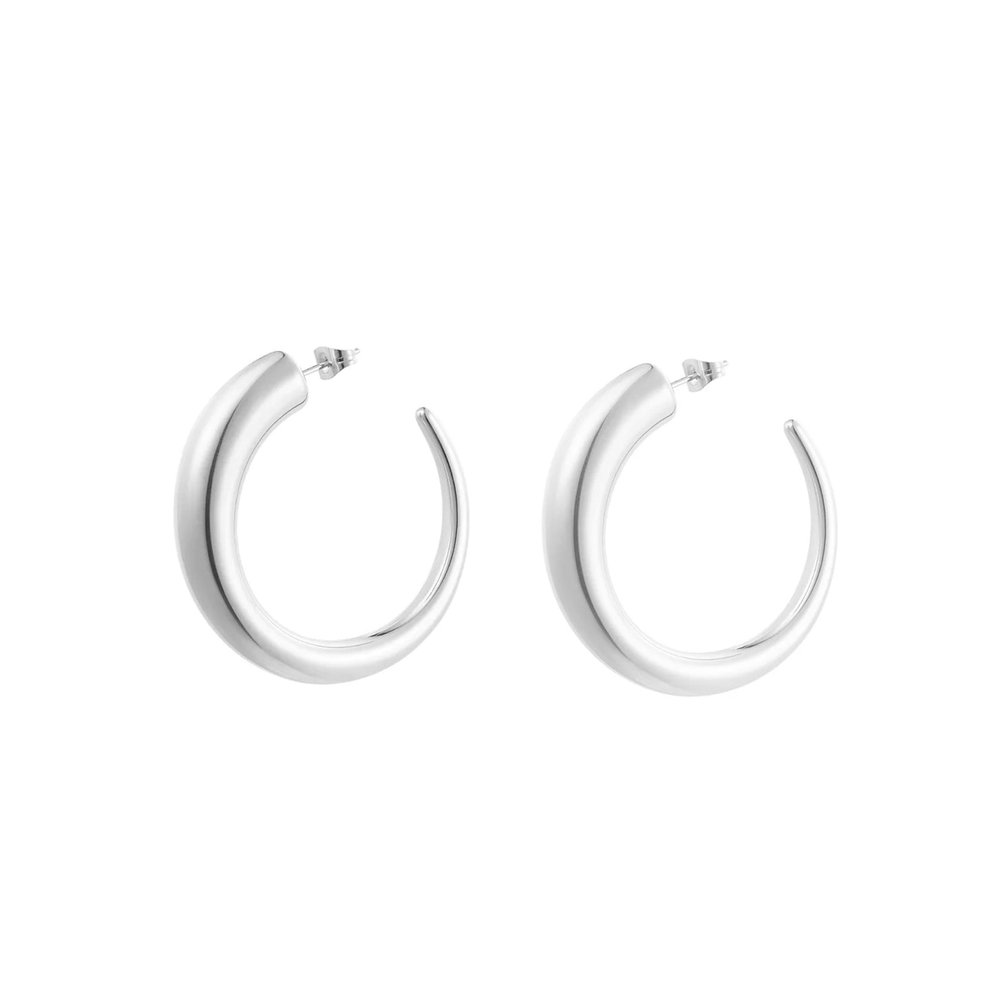 Velvet Touch Hoops Oorbellen Zilver