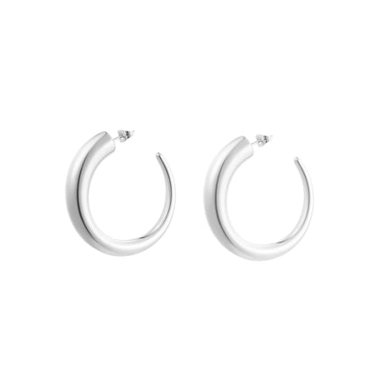 Velvet Touch Hoops Oorbellen Zilver