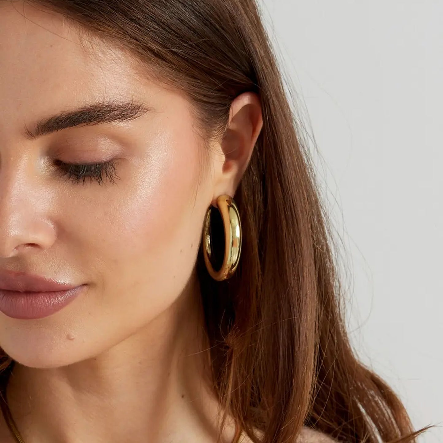 Velvet Touch Hoops Oorbellen Goud