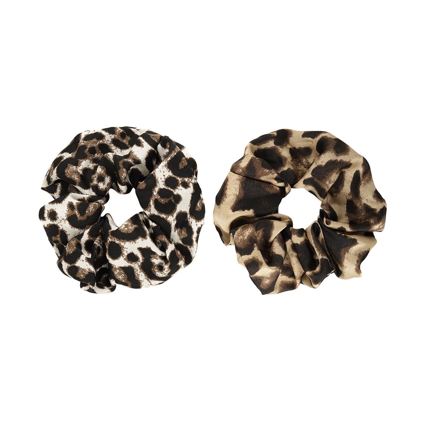 Wild Tiger Print Scrunchie Duo