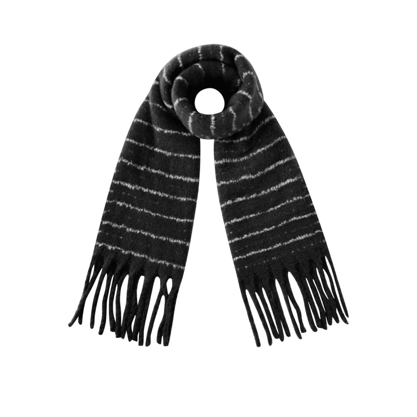 Daily Stripe Sjaal - Zwart